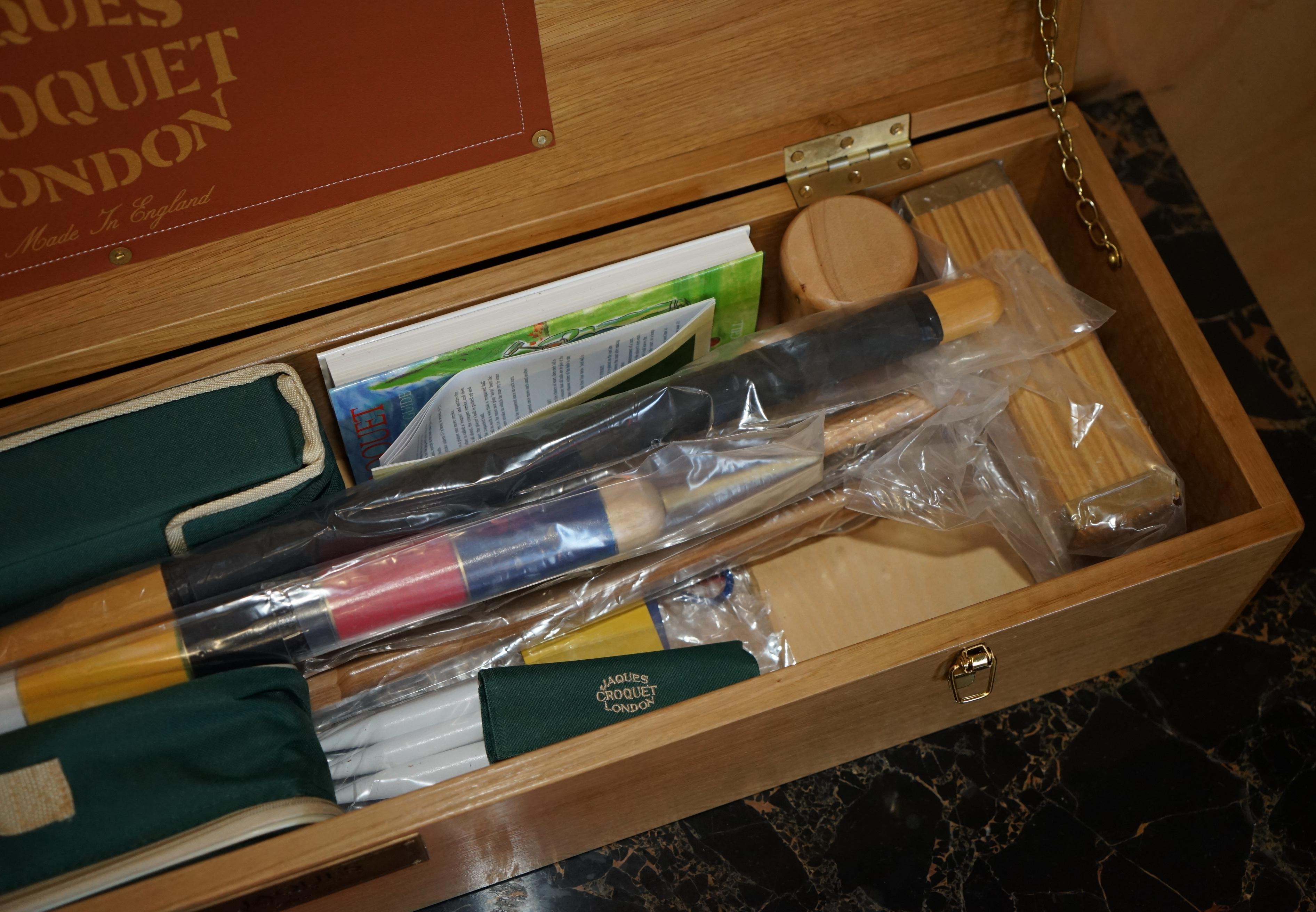 BRAND NEW 2009 LTD EDITION SOLD OUT JAQUES CHAMPIONSHiP CROQUET SET im Angebot 10