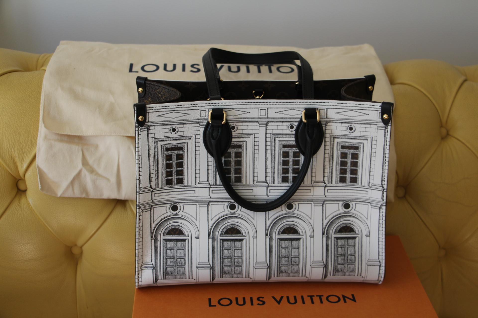 Brand New 2021  Limited Edition Louis Vuitton Onthego MM Fornasetti 1