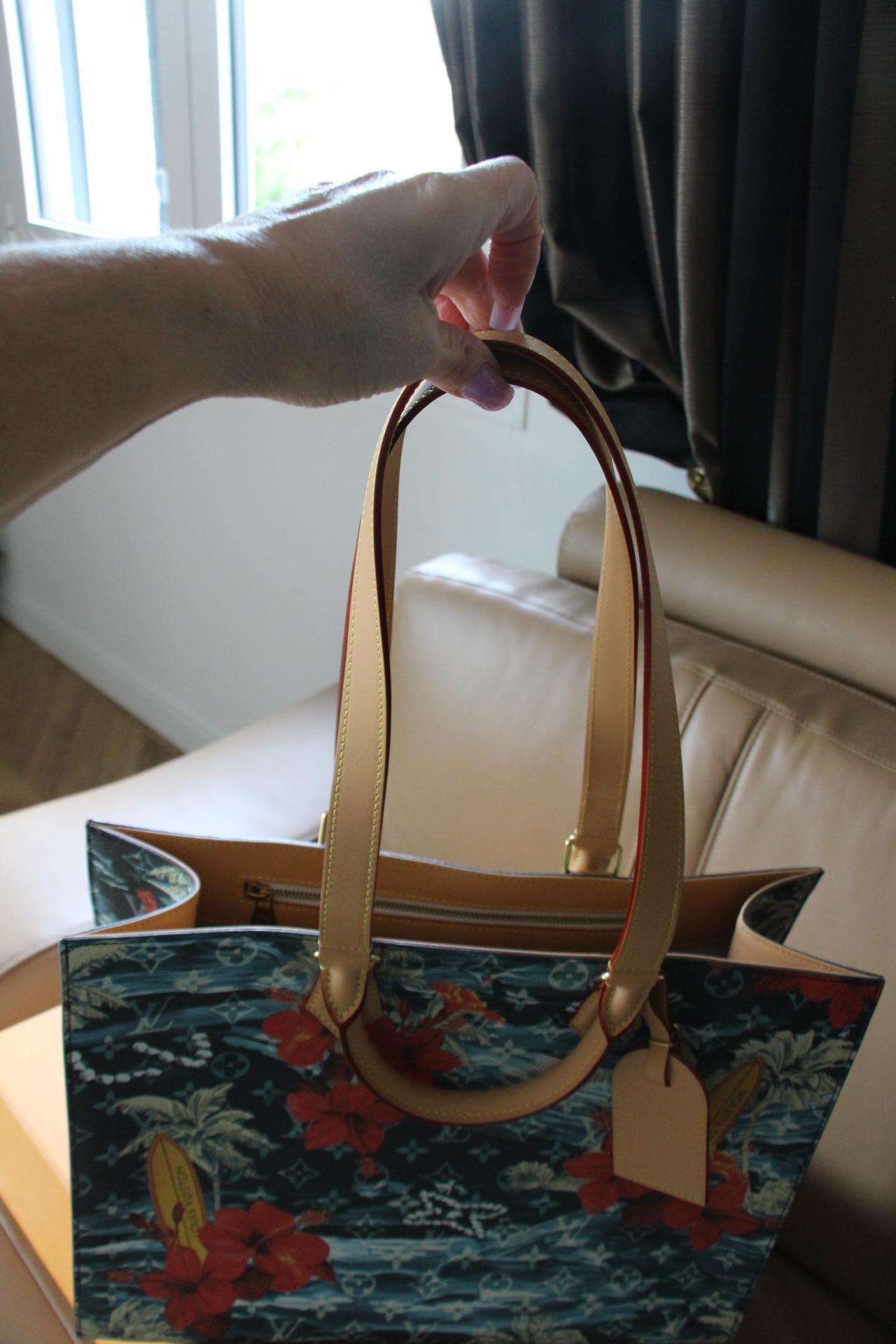 Brand New 2024 Limited Edition Louis Vuitton Sac Plat With MonogramSurfin Canvas For Sale 5
