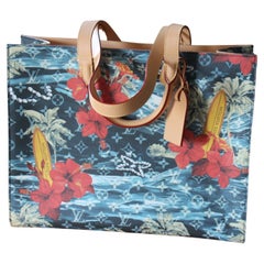 Nuevo 2024 Edición Limitada Louis Vuitton Sac Plat Con MonogramSurfin Canvas