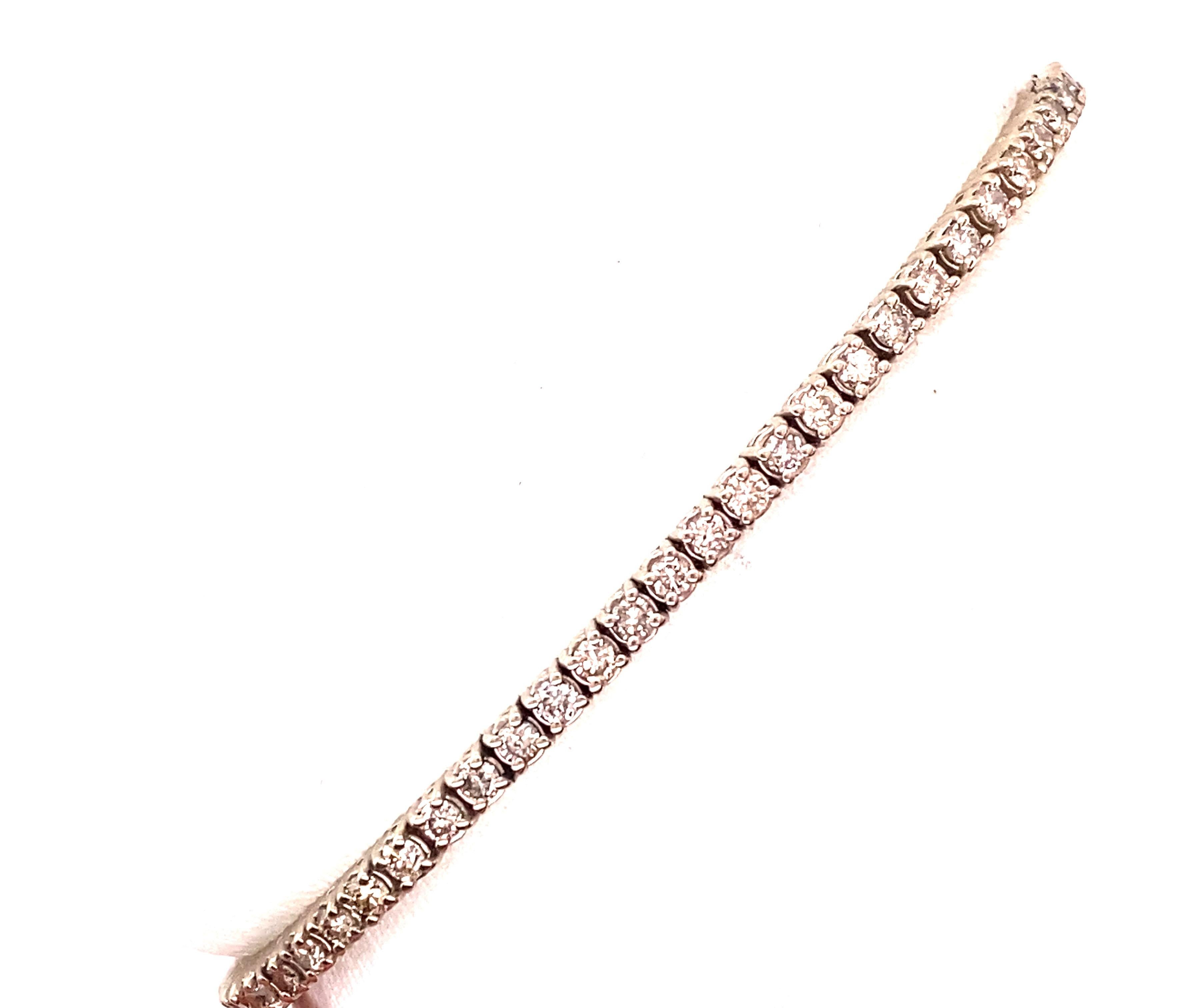 Brand New Diamant-Tennisarmband 3ct Rundschliff Quadratisch Set 14K Weißgold 7