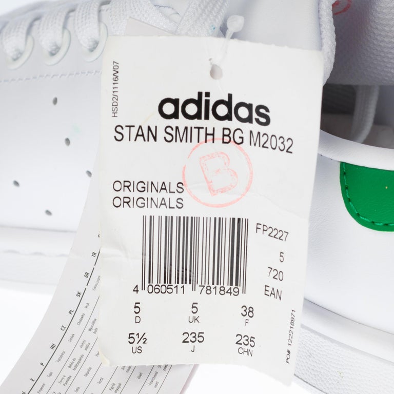 Brand New Adidas Stan Smith All White sneakers customized Jackson Pollock  For Sale at 1stDibs