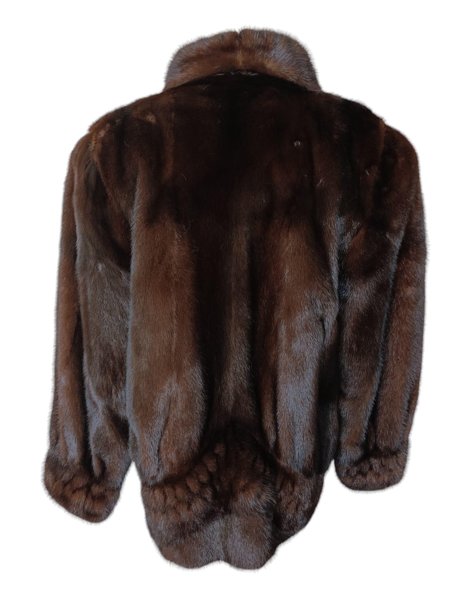Mint Balenciaga Demi Buff Mink Fur Coat (12-M) For Sale 5