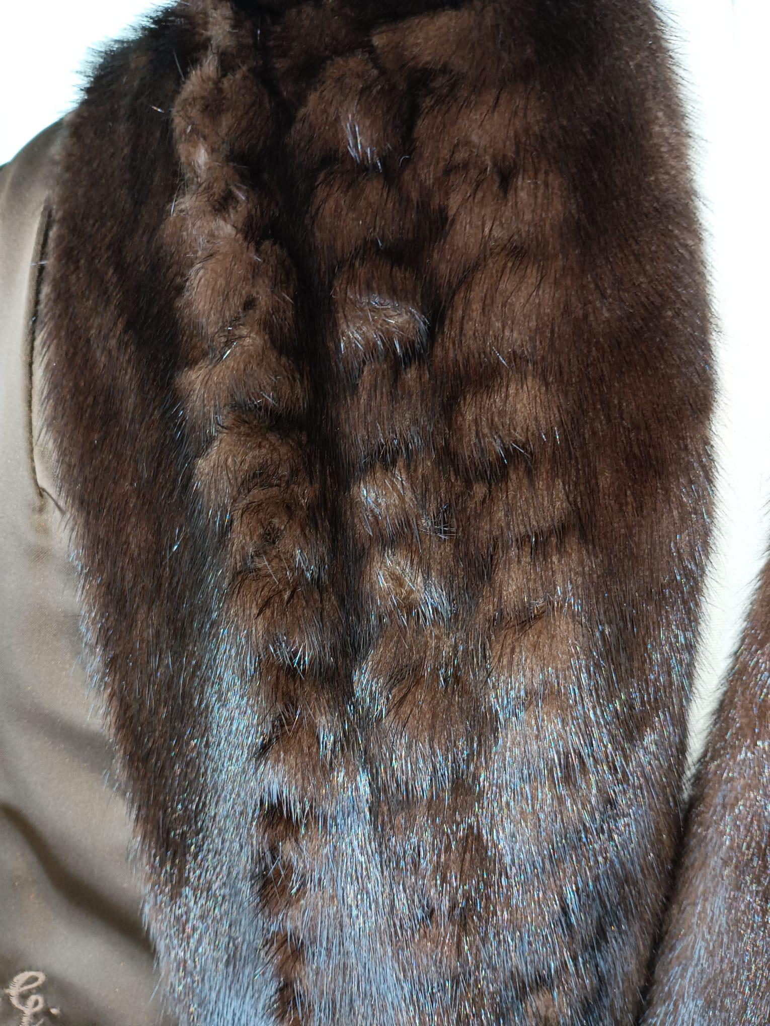 Mint Balenciaga Demi Buff Mink Fur Coat (12-M) For Sale 8