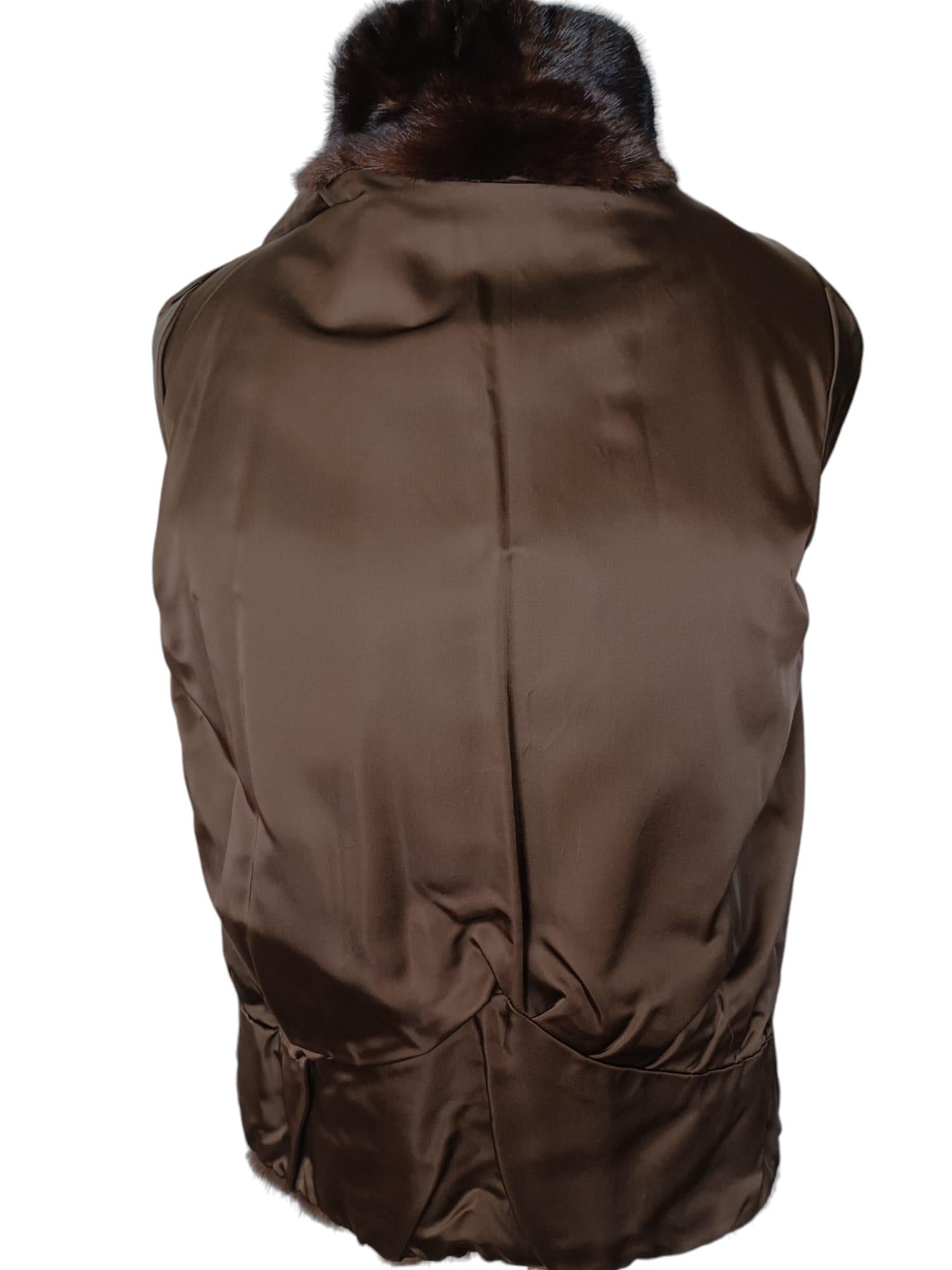 Mint Balenciaga Demi Buff Mink Fur Coat (12-M) For Sale 15