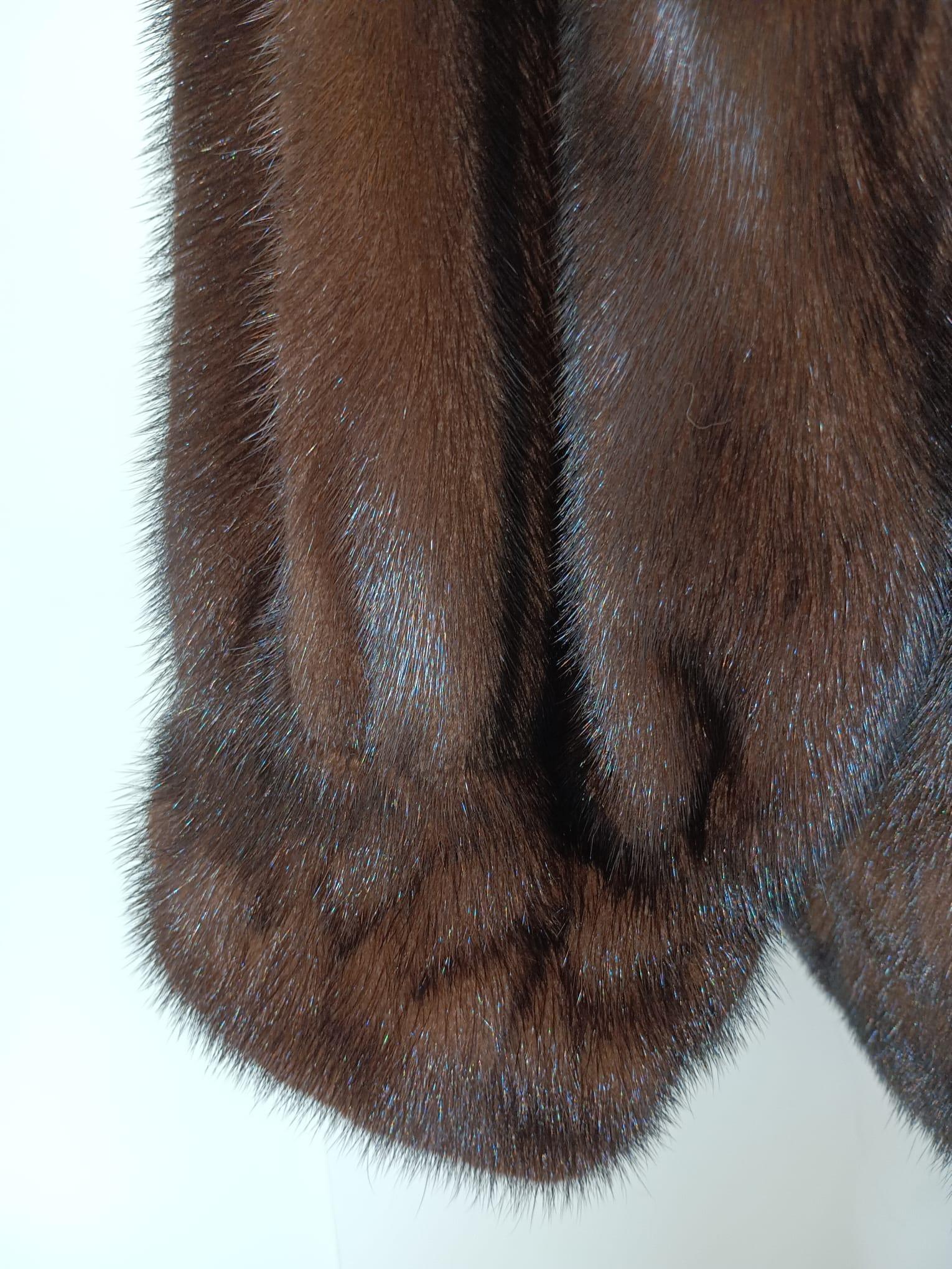 Mint Balenciaga Demi Buff Mink Fur Coat (12-M) For Sale 2