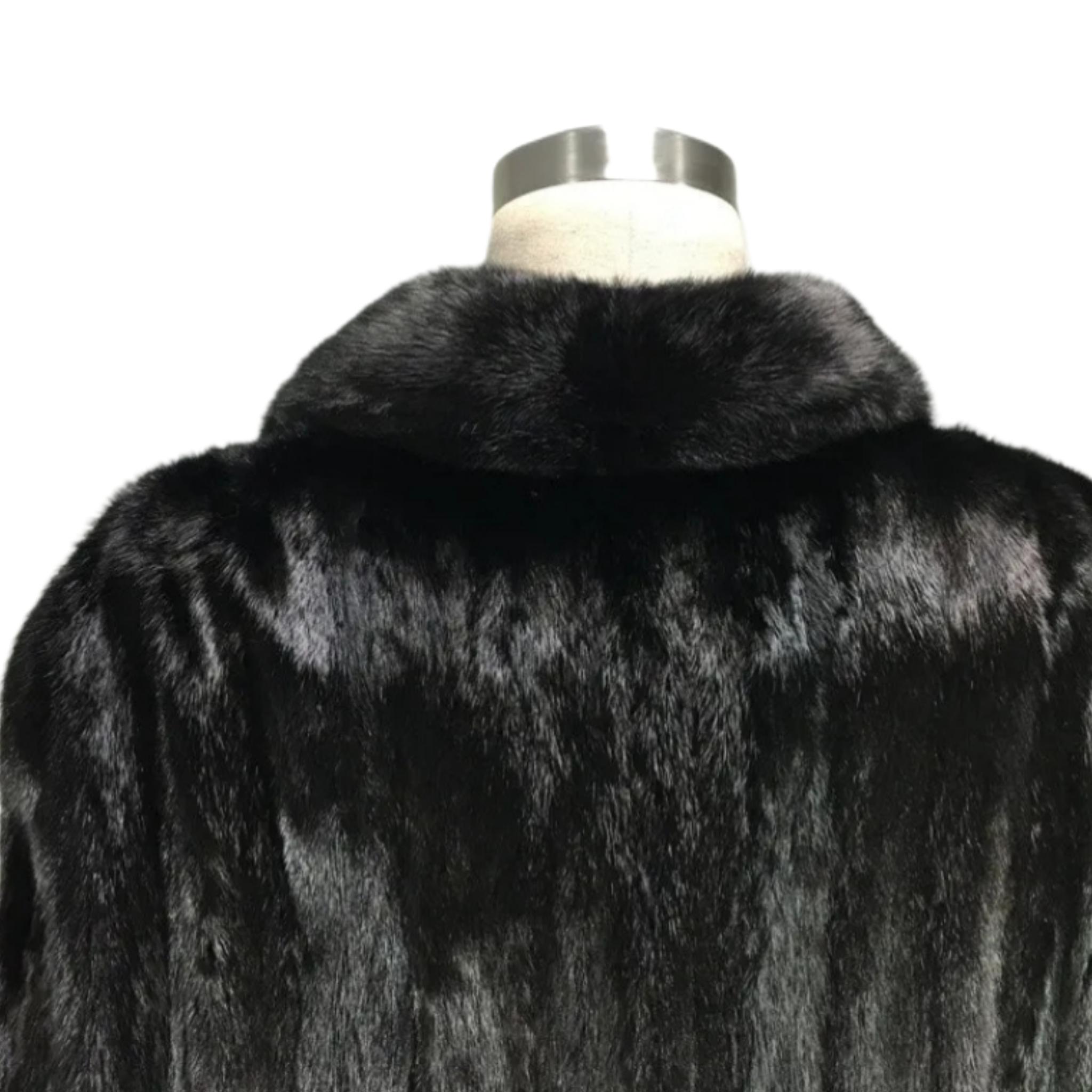 Brand new Big Tall Blackglama Men's mink fur coat bomber jacket size 2 XL For Sale 3