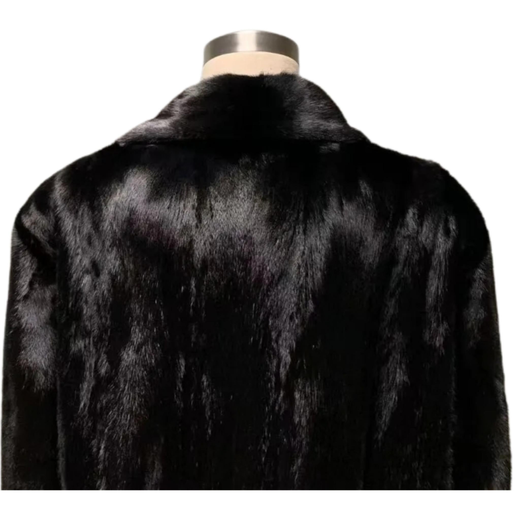 Brand new Big Tall Blackglama Men's mink fur coat parka jacket size 2 XL In New Condition For Sale In Montreal, Quebec