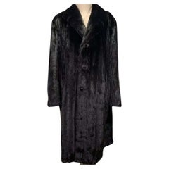 Marque nouveau Big Tall Blackglama Men''s mink fur coat parka jacket size 2 XL