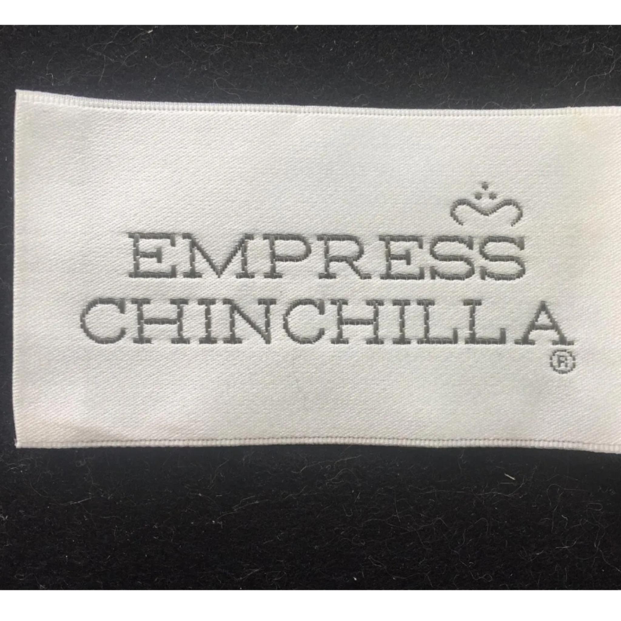 Großer schwarzer Chinchilla-Empress-Herrenmantel aus Nerzpelz, Größe 2 XL, brandneu im Angebot 5