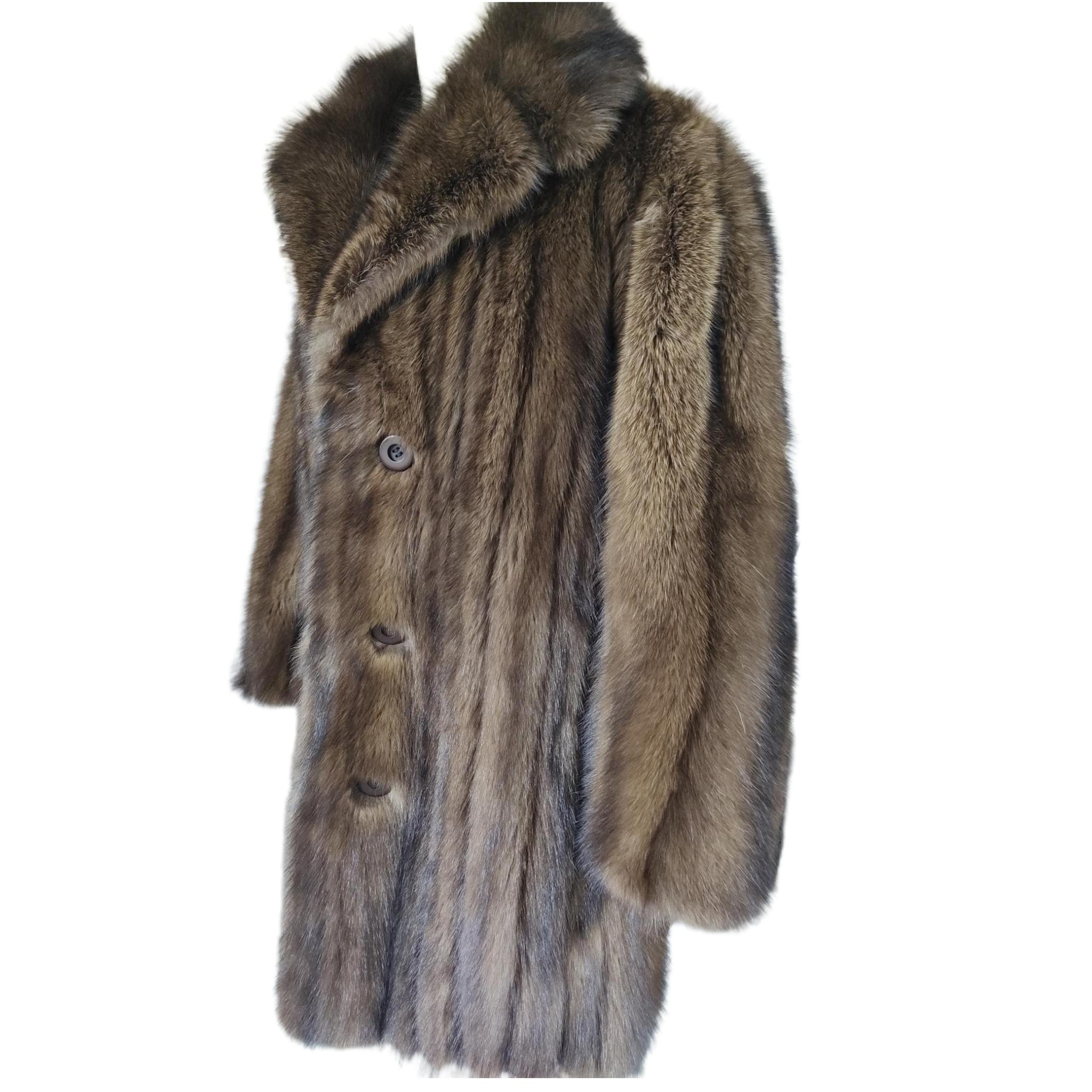 Brand new Big Tall  Men's Fisher sable fur coat jacket size 2 XL 3