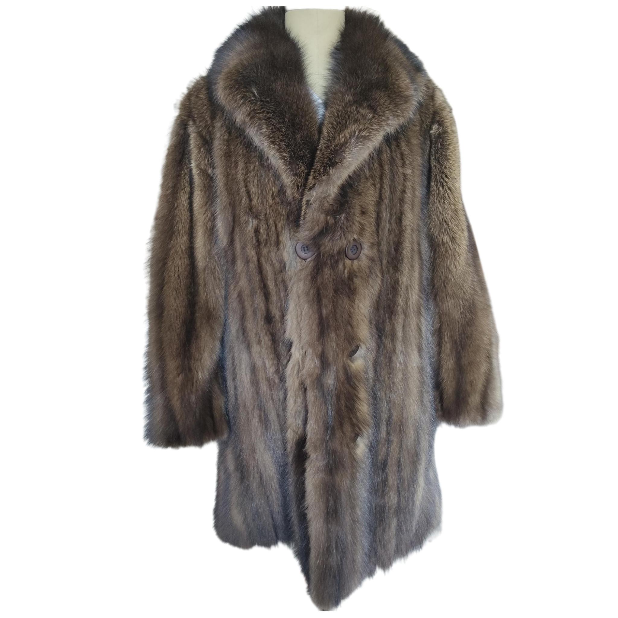 Brand new Big Tall  Men's Fisher sable fur coat jacket size 2 XL 5