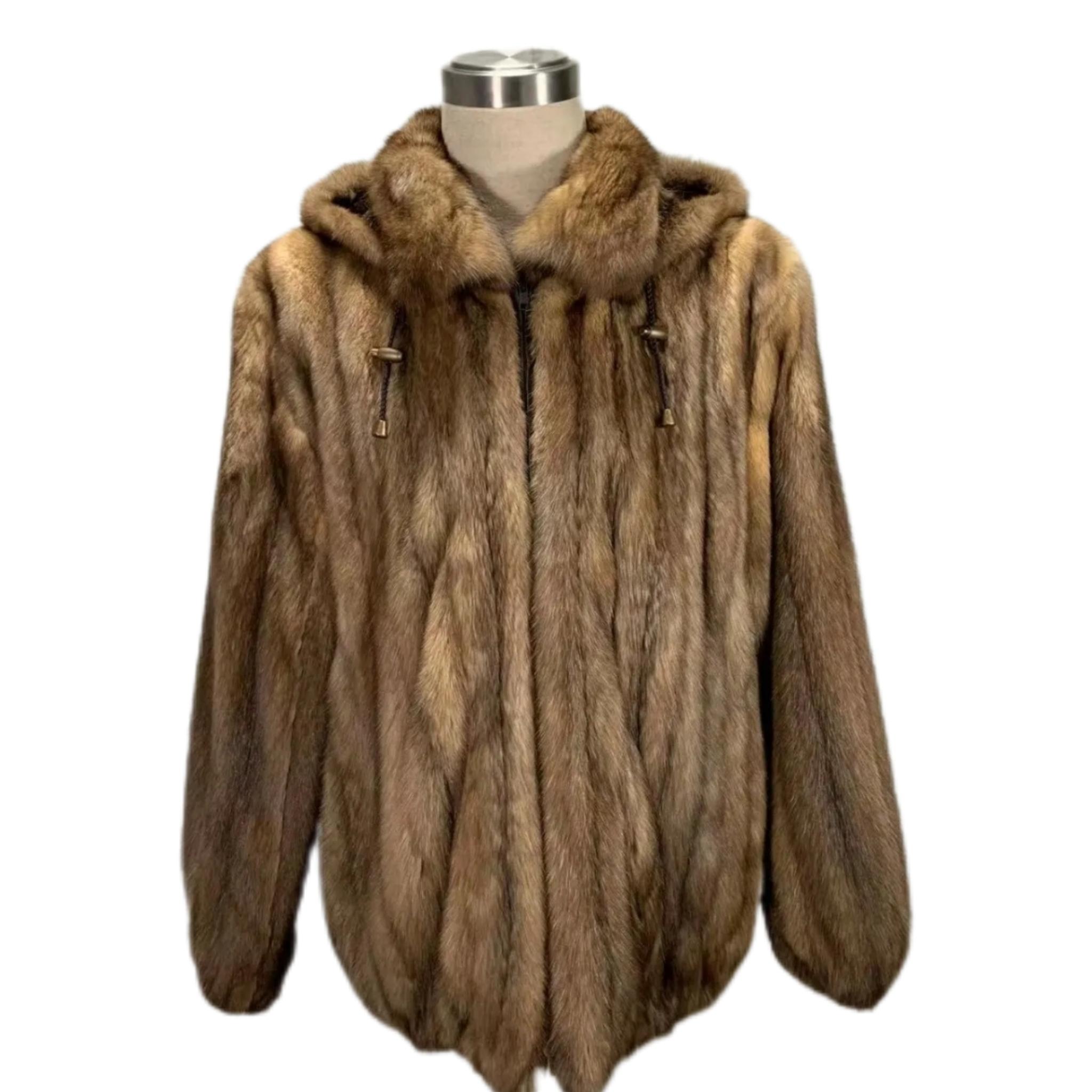PRODUCT DESCRIPTION:

Brand new Big Tall men's Russian Sable fur coat bomber jacket size 2 XL
**** exclusive Italian dressed skins 

Condition: Brand New

Closure: Zipper

Color: Tortora

Material: exclusive Russian sable 

Garment type: