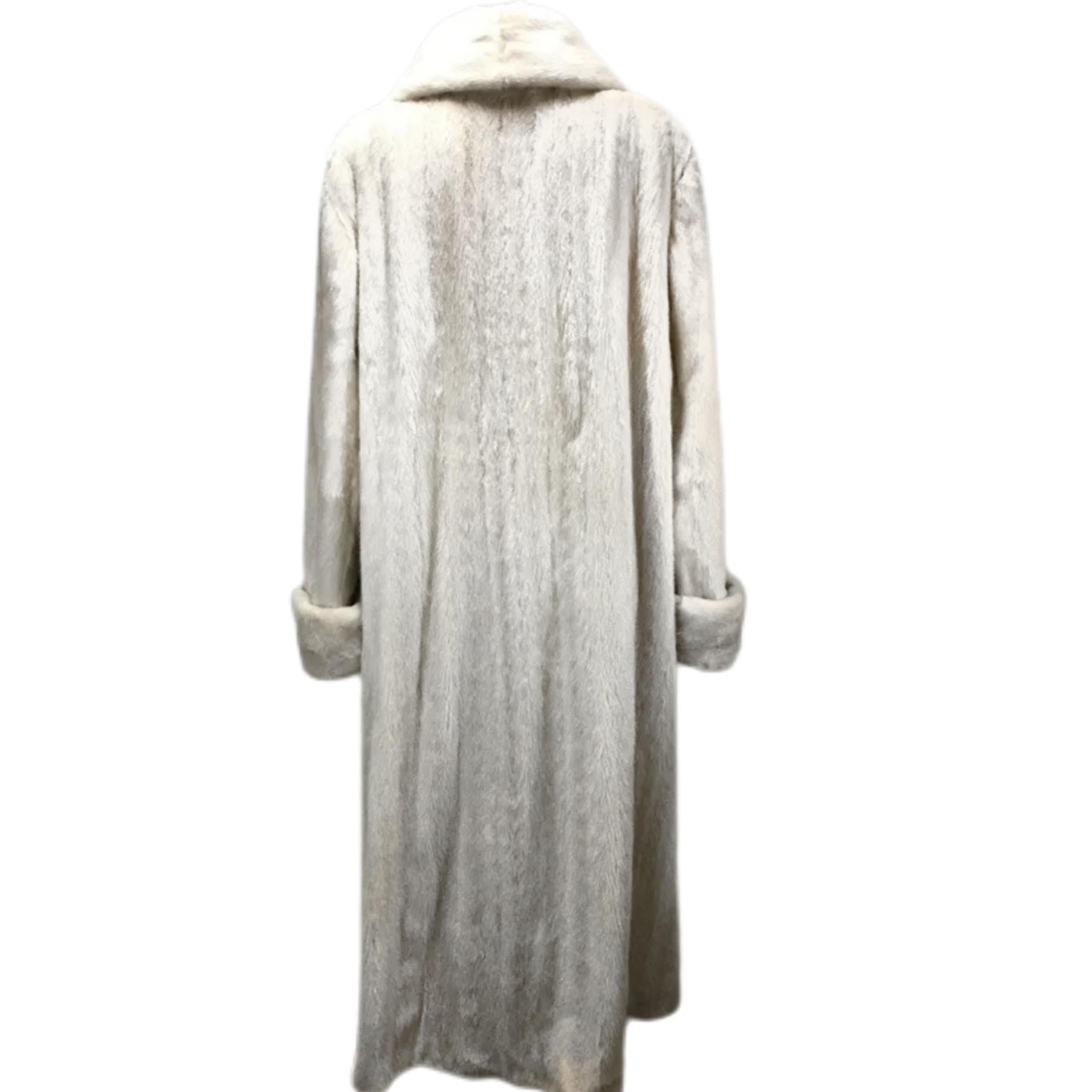 Brand new Big Tall Pearl Men's mink fur coat jacket size 2 XL For Sale 1