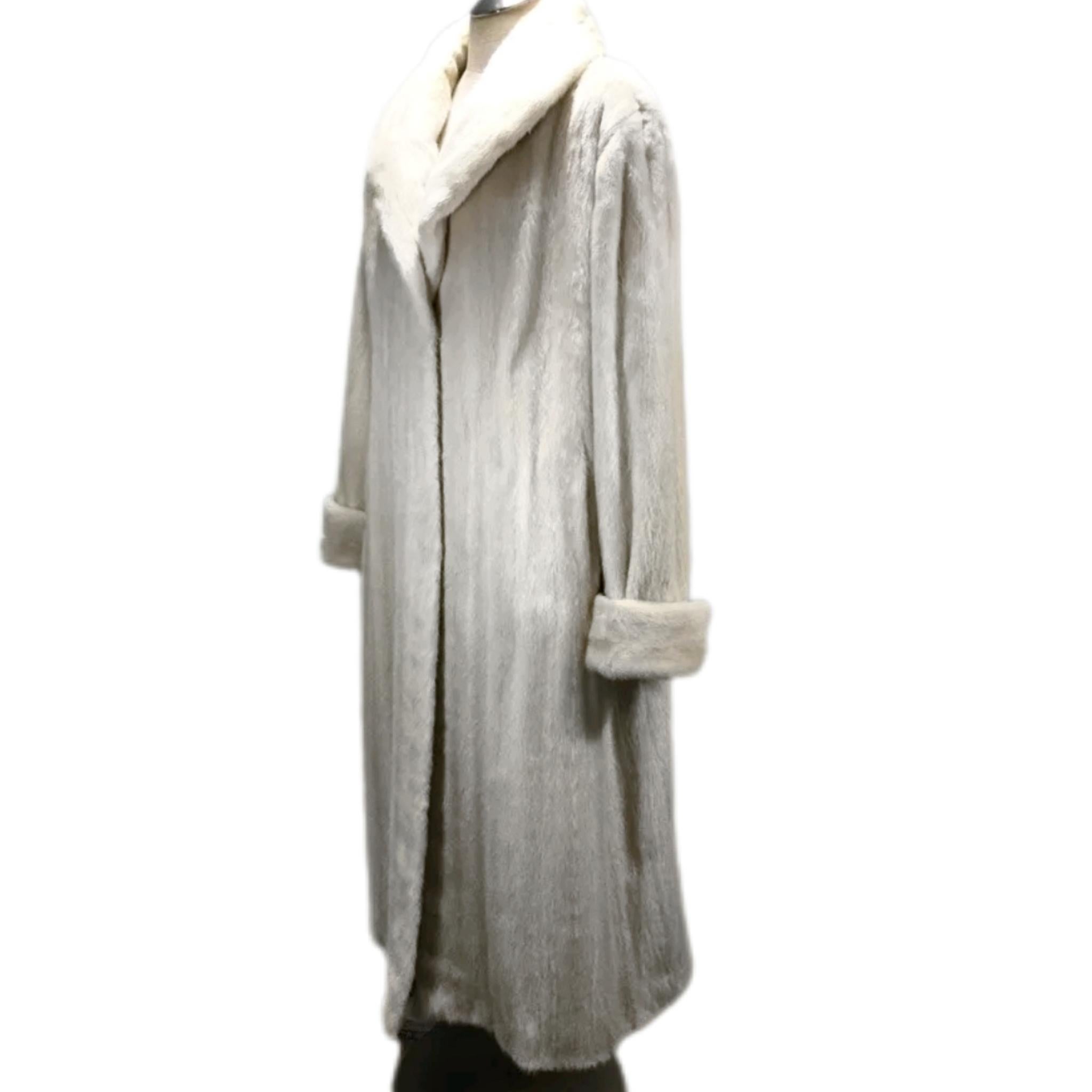 Brand new Big Tall Pearl Men's mink fur coat jacket size 2 XL For Sale 2