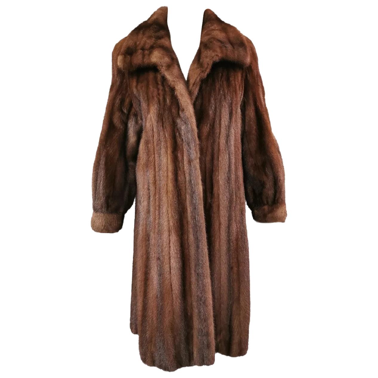 Brand New Birger Christensen Demi Buff Mink Fur Coat (Size-8/S)