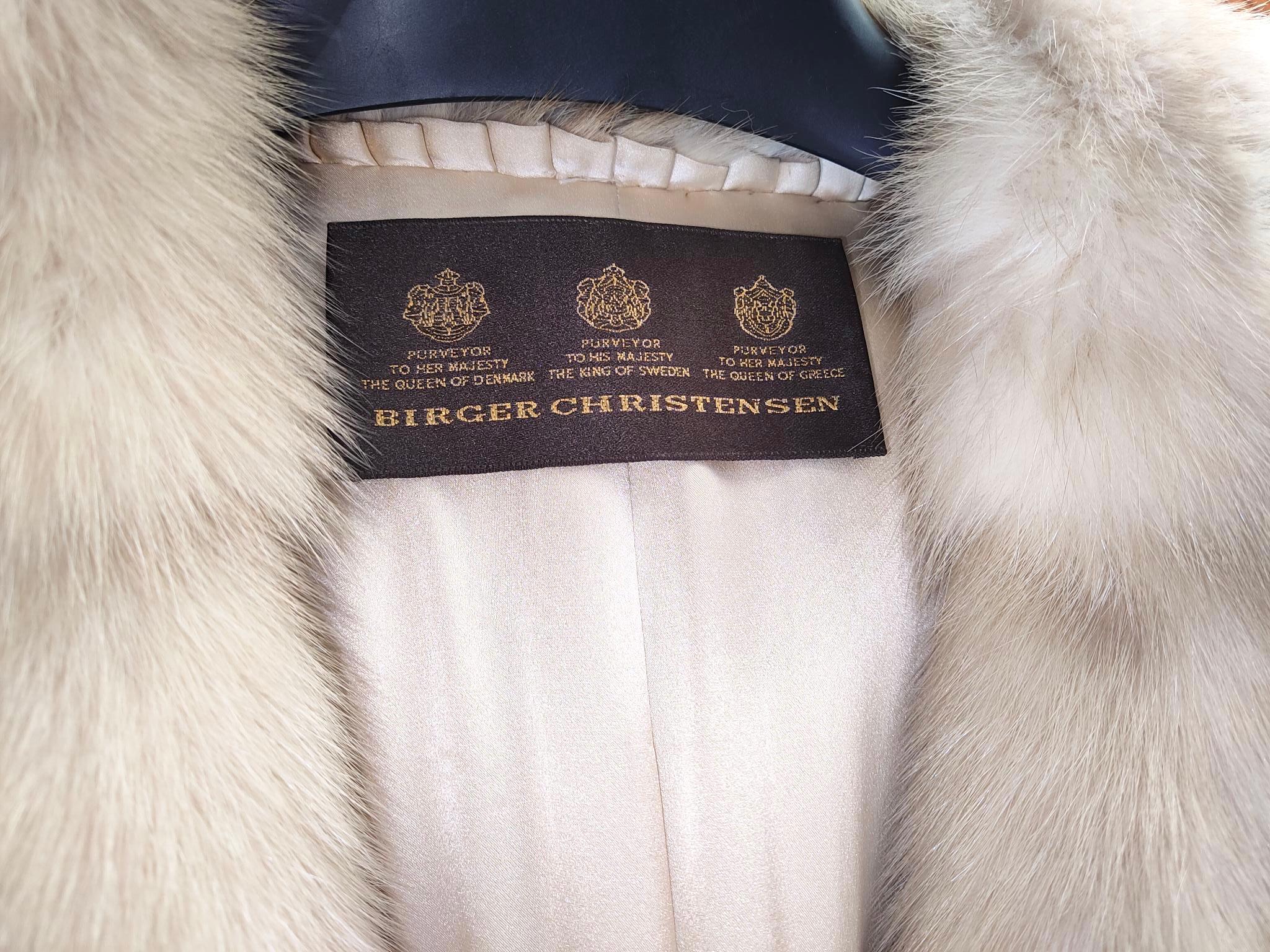 Neuf Birger Christensen Golden sable Fur Coat (Size 10/ M) with tag en vente 15