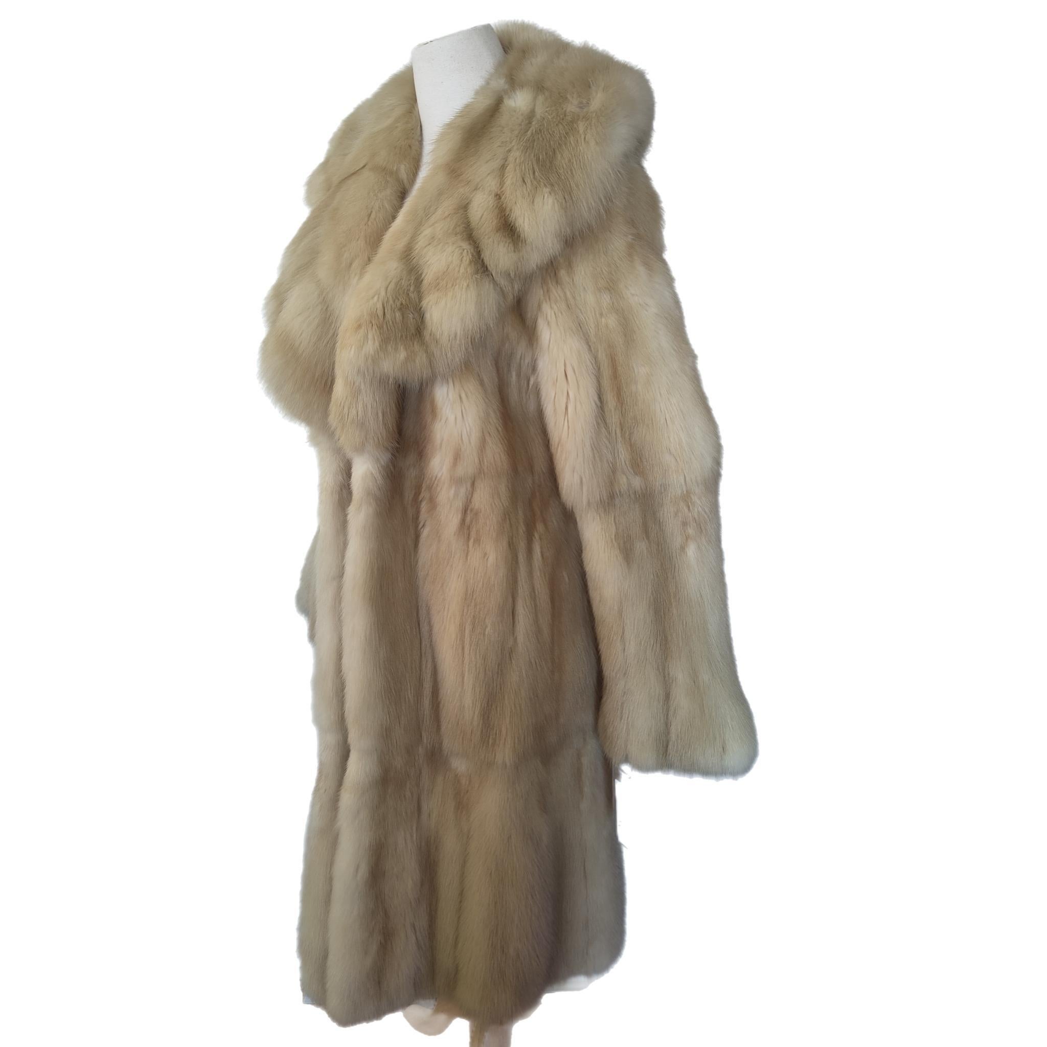 Neuf Birger Christensen Golden sable Fur Coat (Size 10/ M) with tag en vente 5
