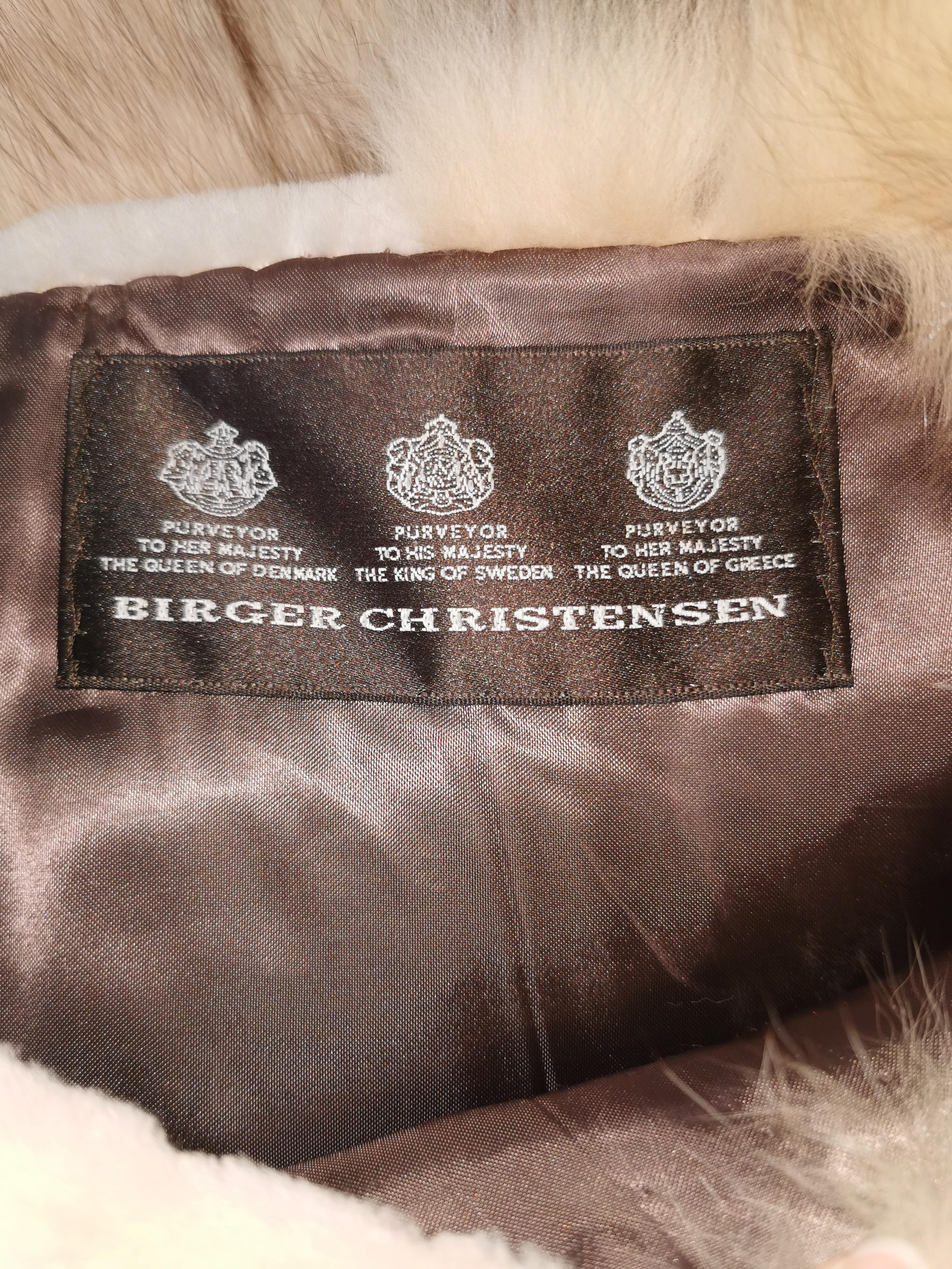 Birger Christensen - Pull en fourrure de vison et de renard tondu, taille 10 -M, état neuf en vente 4