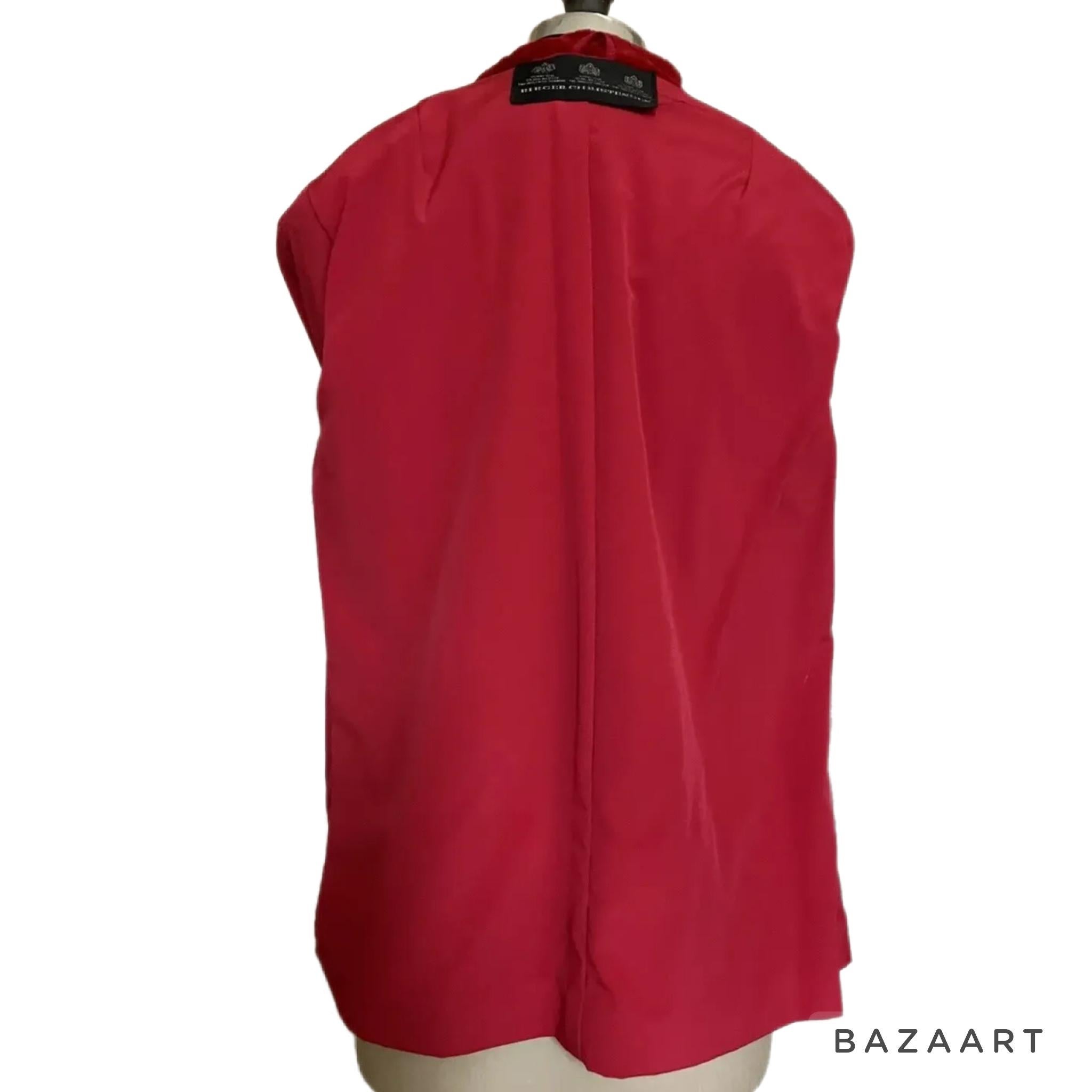 Brand new Birger Christensen manteau de fourrure de vison tondus rouge 12 en vente 1