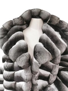 Brand new Unisex Chinchilla Fur Coat 24  2XL