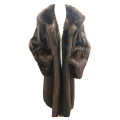 Brand new bisang Barguzin Russian Sable Fur Coat (Size 14-M) 85000$ tag