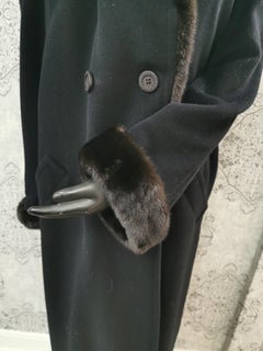 Brand New Bisang Couture Overcoat with Mink Fur trim (Size 10 - Medium)