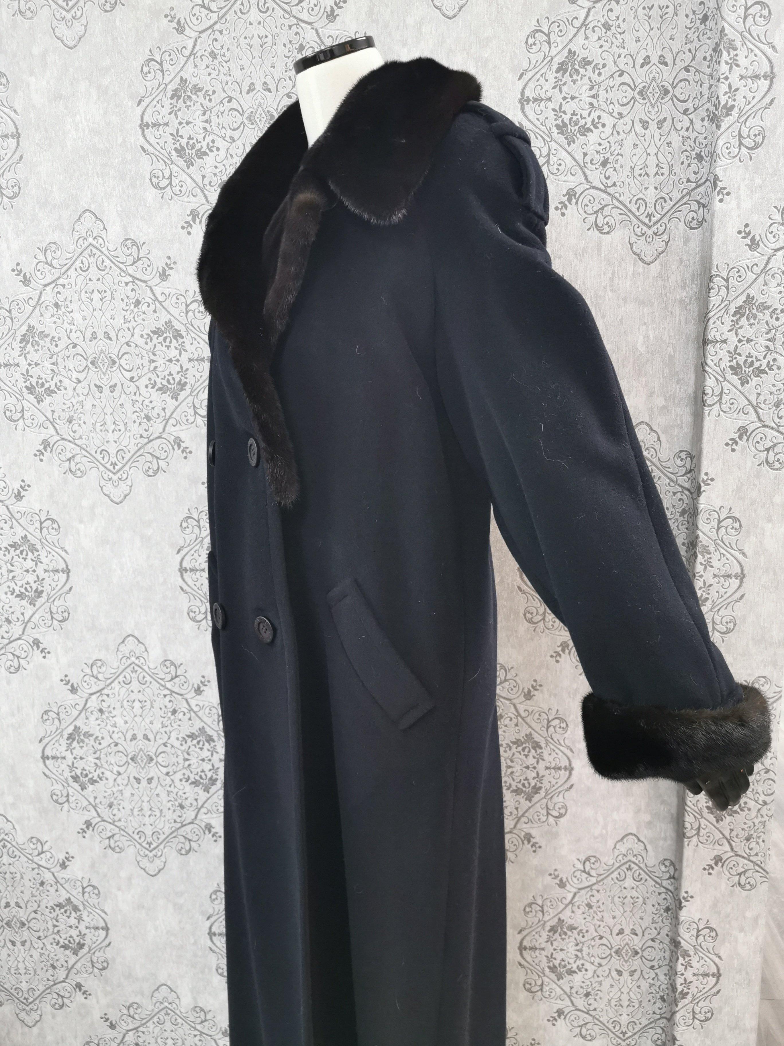 Donna Nuovo cappotto Bisang Couture con pelliccia di visone (taglia 10 - media)