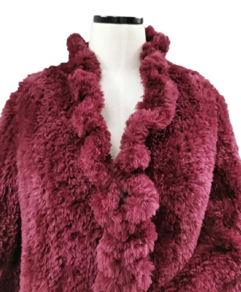 Bisang Couture Knitted Sheared Beaver Fur Cardigan (Size 14 - Large) coat 1