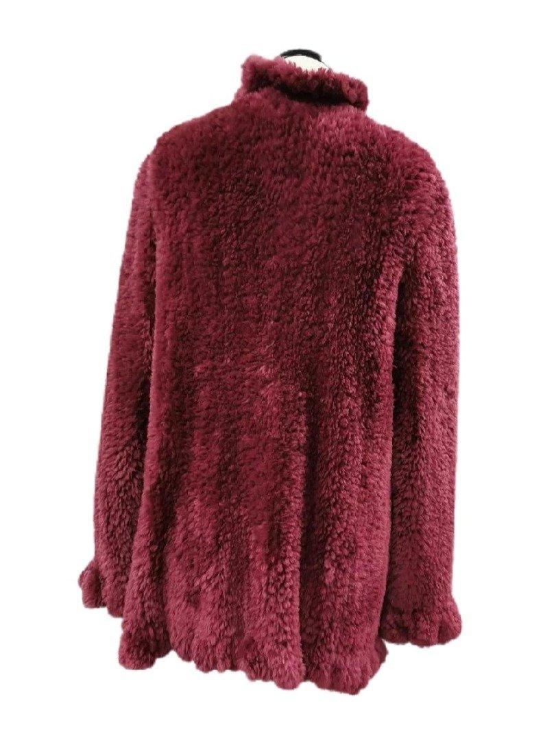 Bisang Couture Knitted Sheared Beaver Fur Cardigan (Size 14 - Large) coat 3