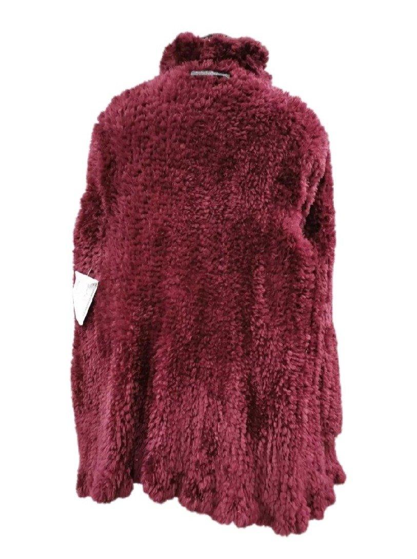 Bisang Couture Knitted Sheared Beaver Fur Cardigan (Size 14 - Large) coat 4