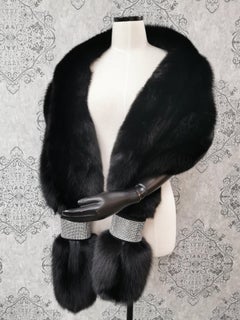 Brand New Holt Renfrew Fox Fur Cape Shrug Stole