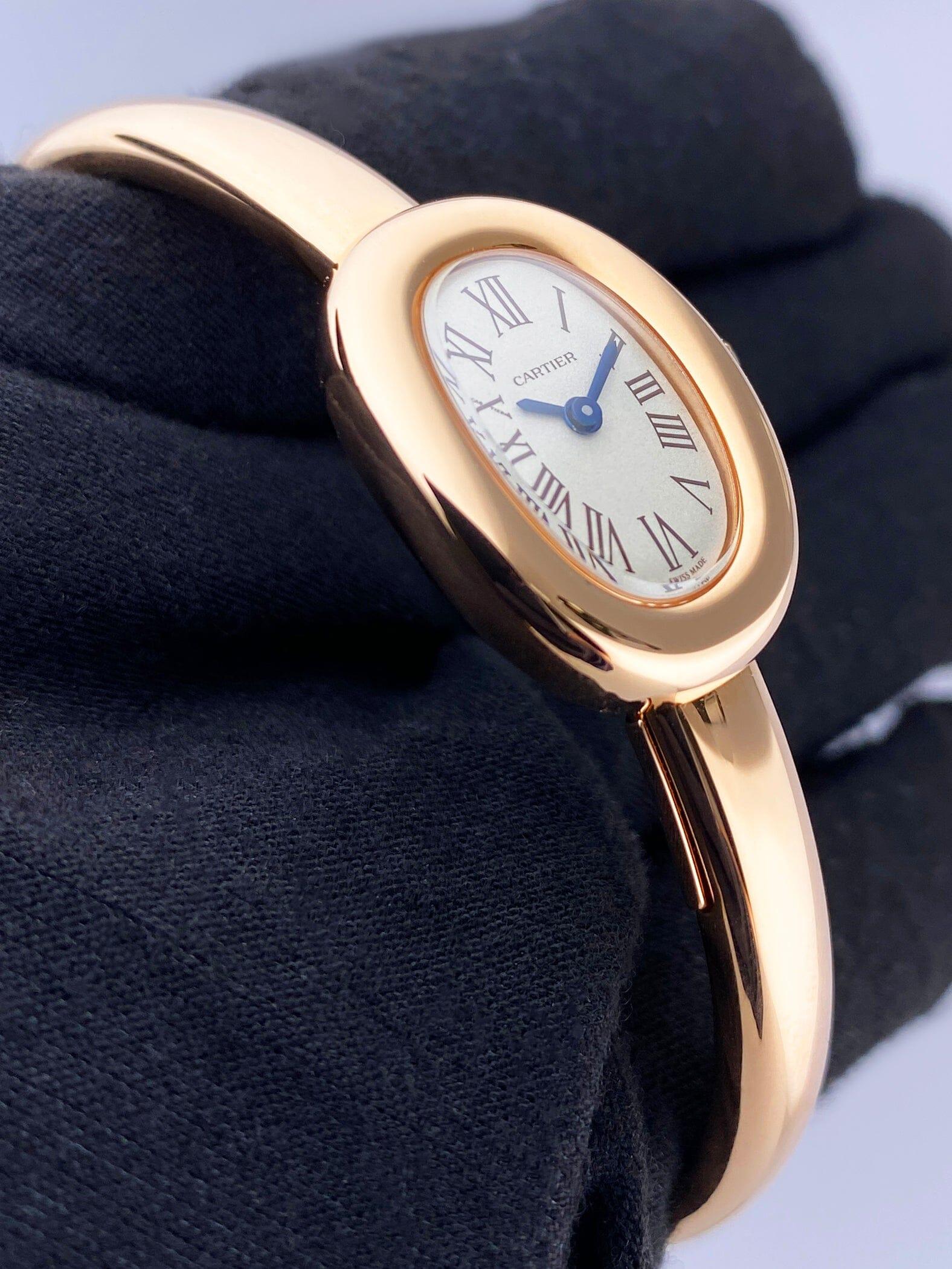 Brand New Cartier Baignoire WGBA0036 Größe 17 Damenuhr Box Papiere im Angebot 1