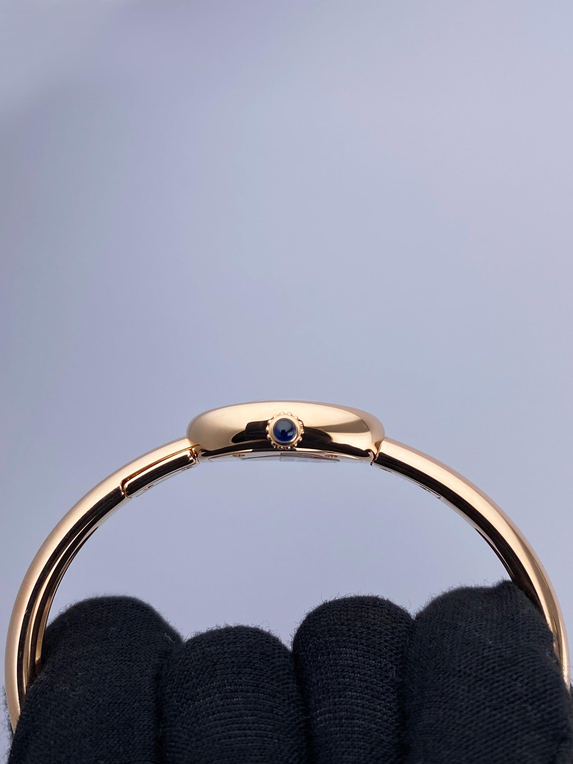 Brand New Cartier Baignoire WGBA0036 Größe 17 Damenuhr Box Papiere im Angebot 2