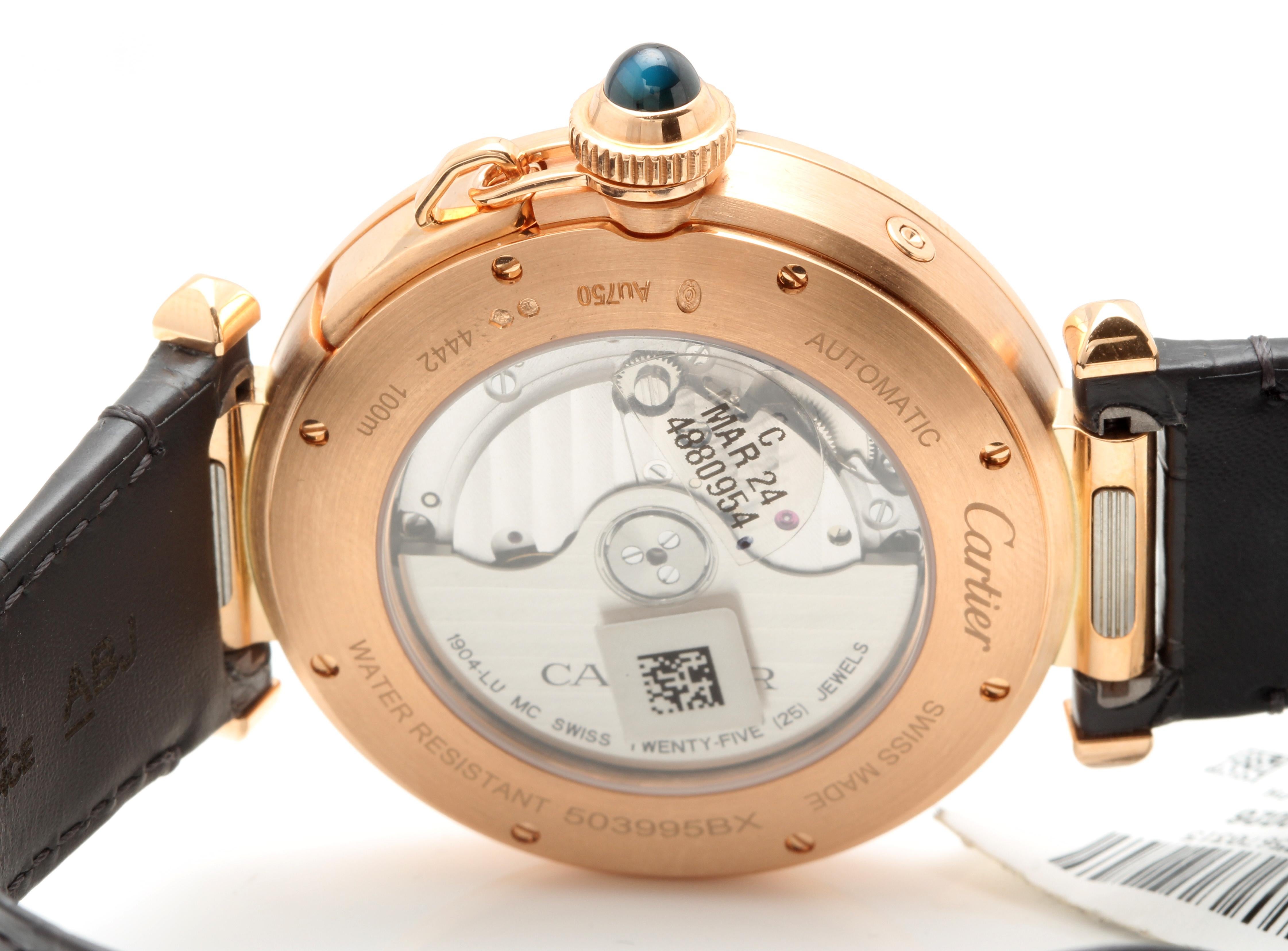 Cartier Pasha WGPA0026 neuf avec boîte et papiers d'origine en or rose 18 carats Pour hommes en vente