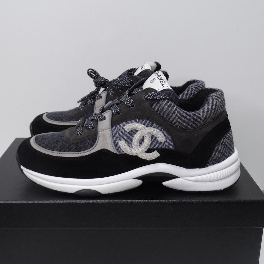 Brand New Chanel Classic Low Top Suede Trainers 3