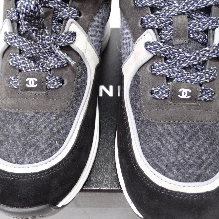 Brand New Chanel Classic Low Top Suede Trainers In New Condition In Scottsdale, AZ