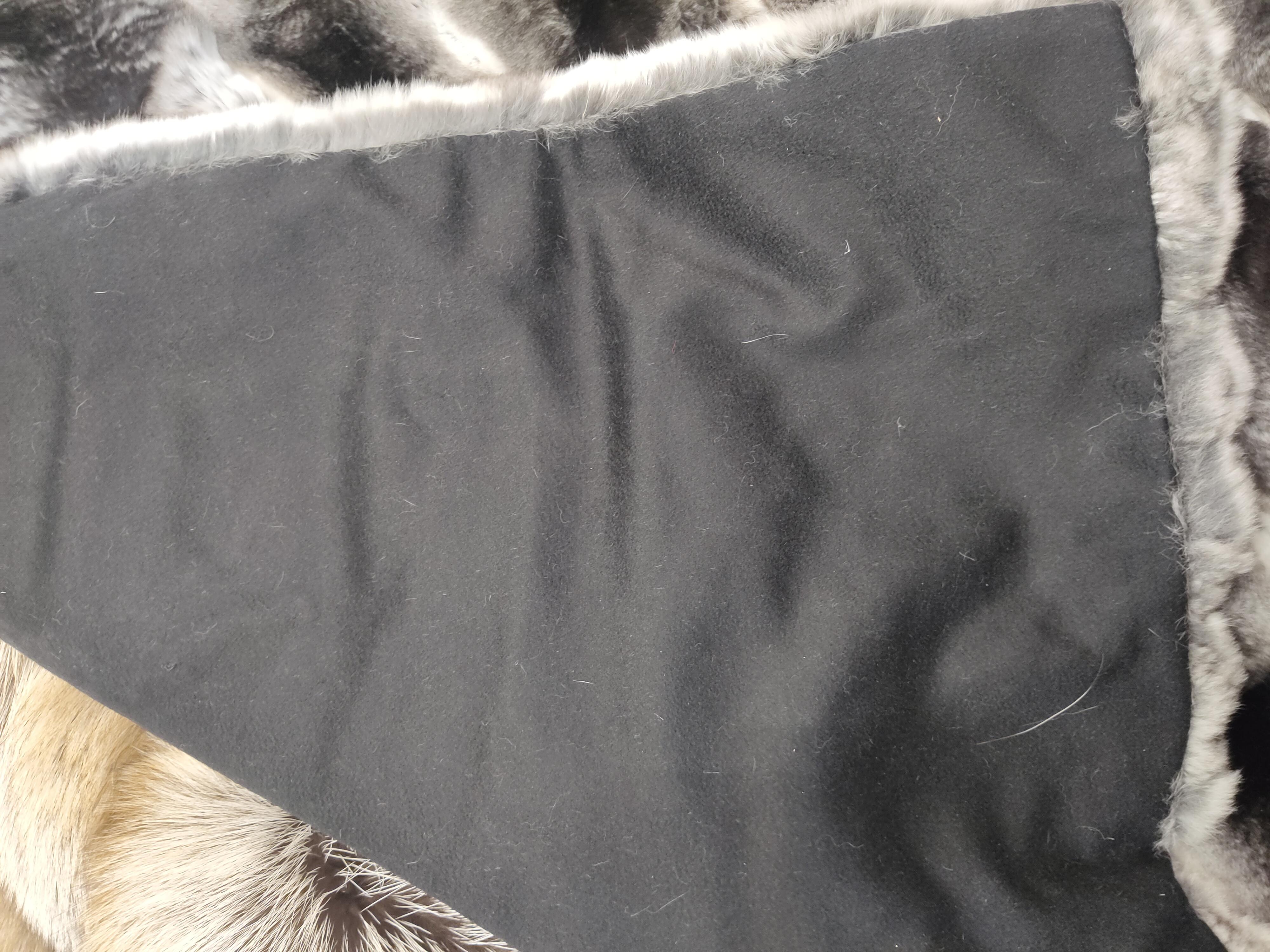 Brand new Chinchilla Fur Blanket (Queen Size 75X60