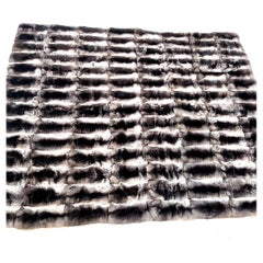 Nuovissima coperta di pelliccia di cincillà (misura regina 75X60") 65, 000$ tag Loro Piana