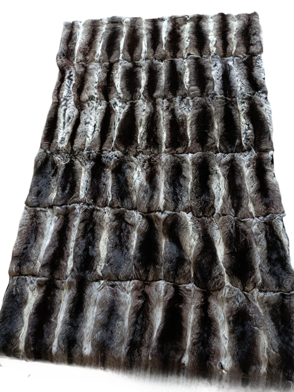 Nuova coperta di pelliccia di cincillà (dimensioni 40 