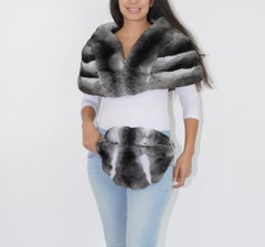 Brand new Chinchilla fur cape M