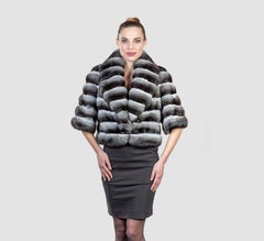 Brand new chinchilla fur coat size M