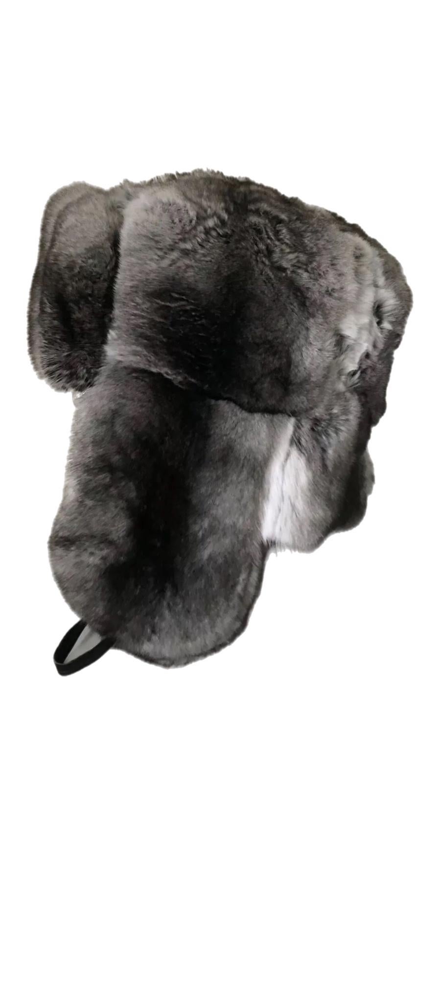 Men's Brand New Chinchilla Fur hat (Size - M) For Sale