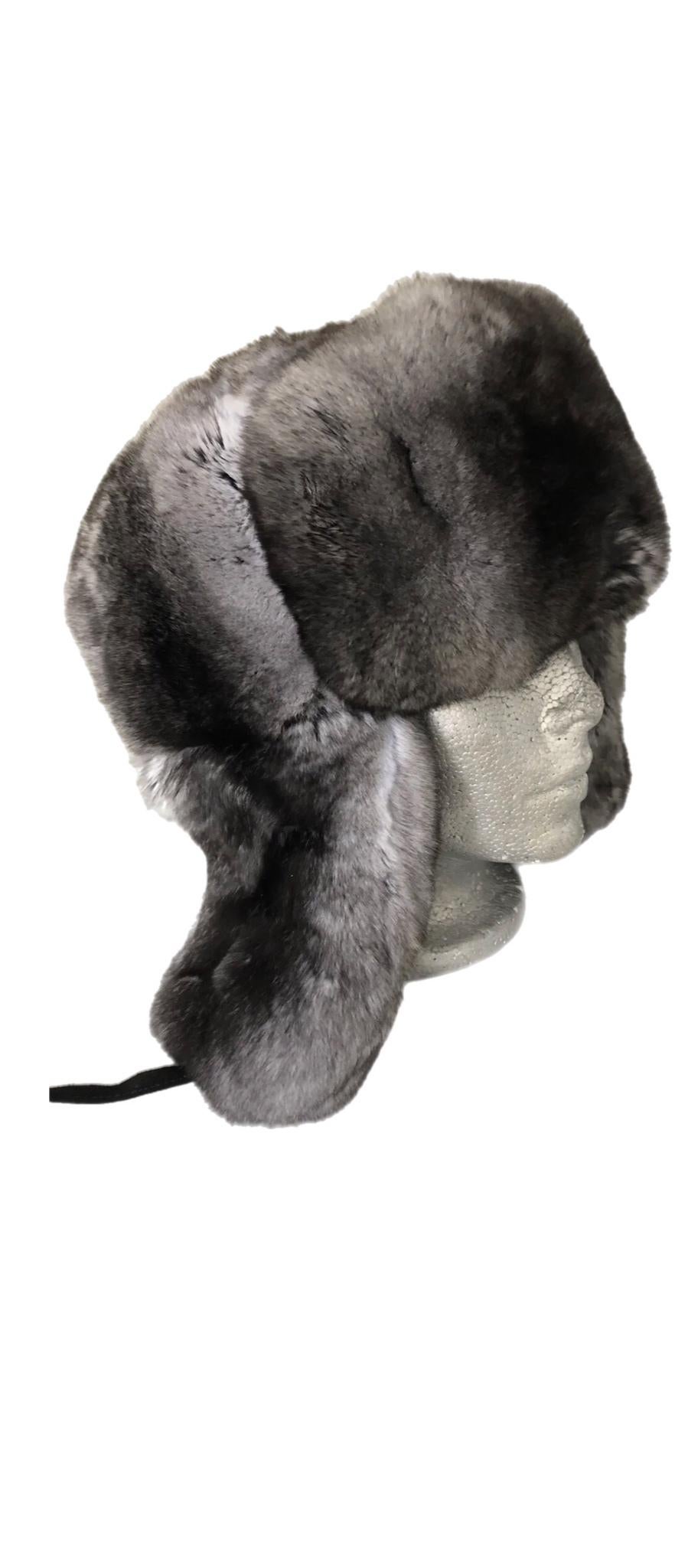 Brand New Chinchilla Fur hat (Size - M) For Sale 3