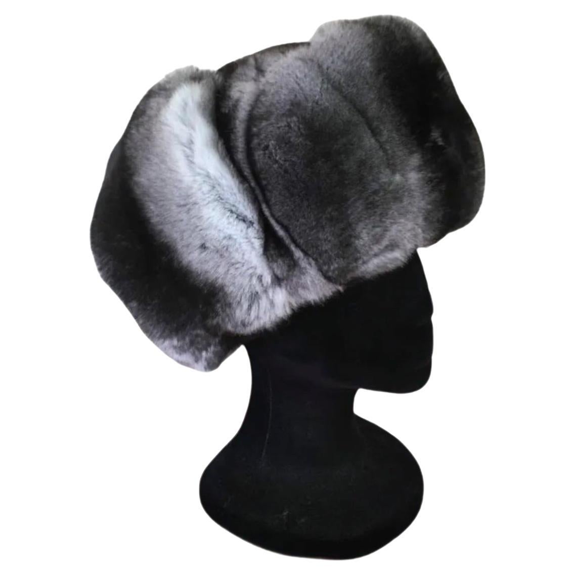 Brand New Chinchilla Fur hat (Size - M)