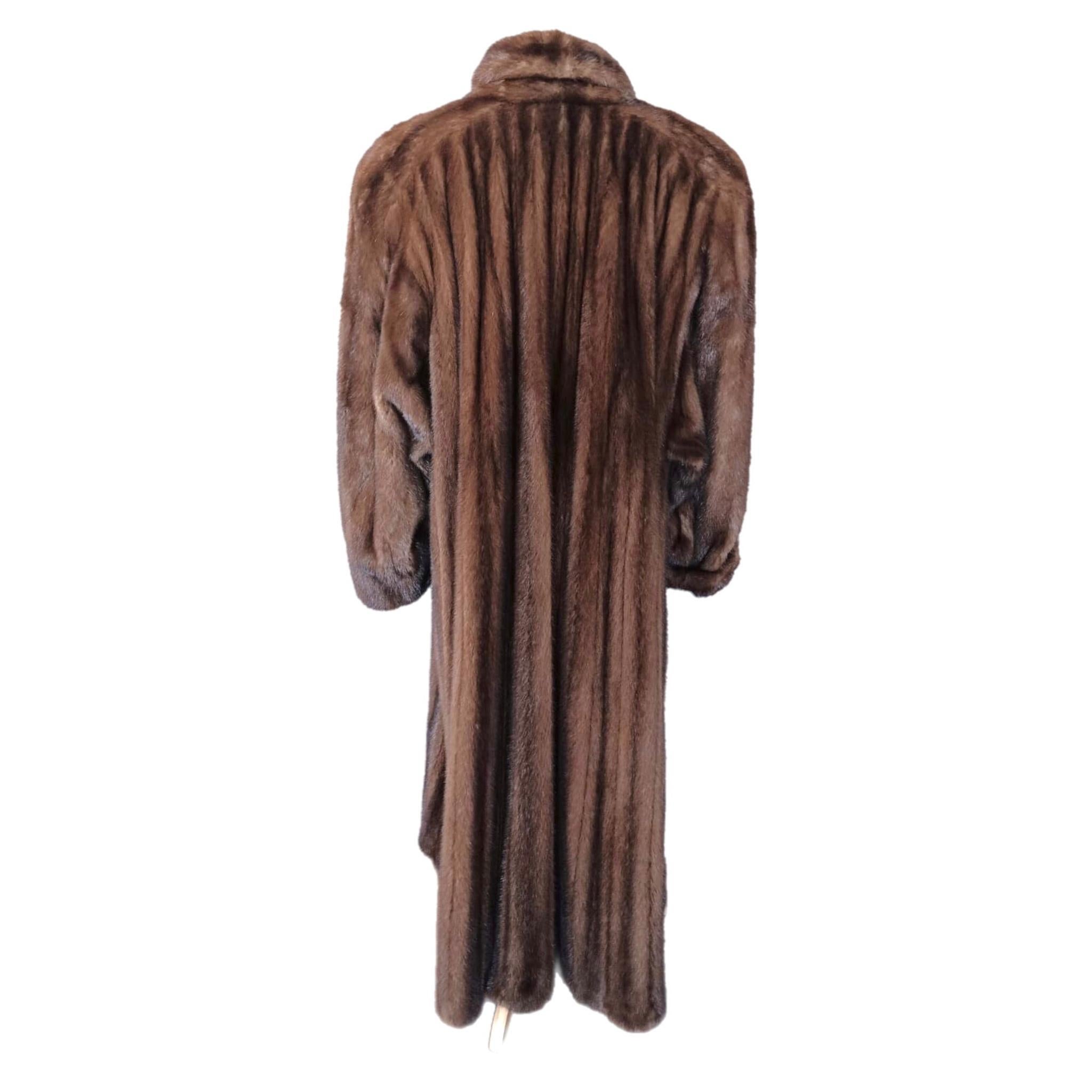 Christian Dior Demi Buff Mink Fur Swing Coat (Taglia 20 XL) in vendita 6