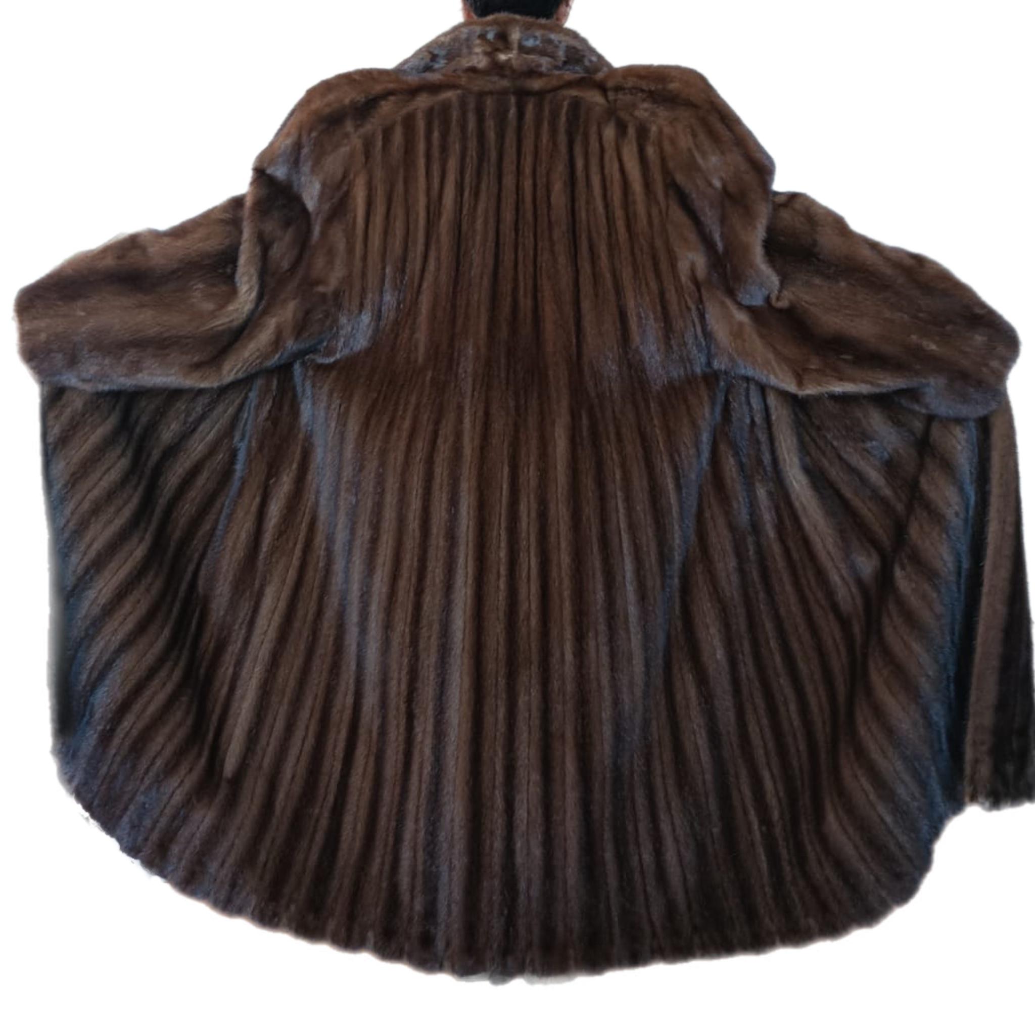 Christian Dior Demi Buff Mink Fur Swing Coat (Taglia 20 XL) in vendita 9