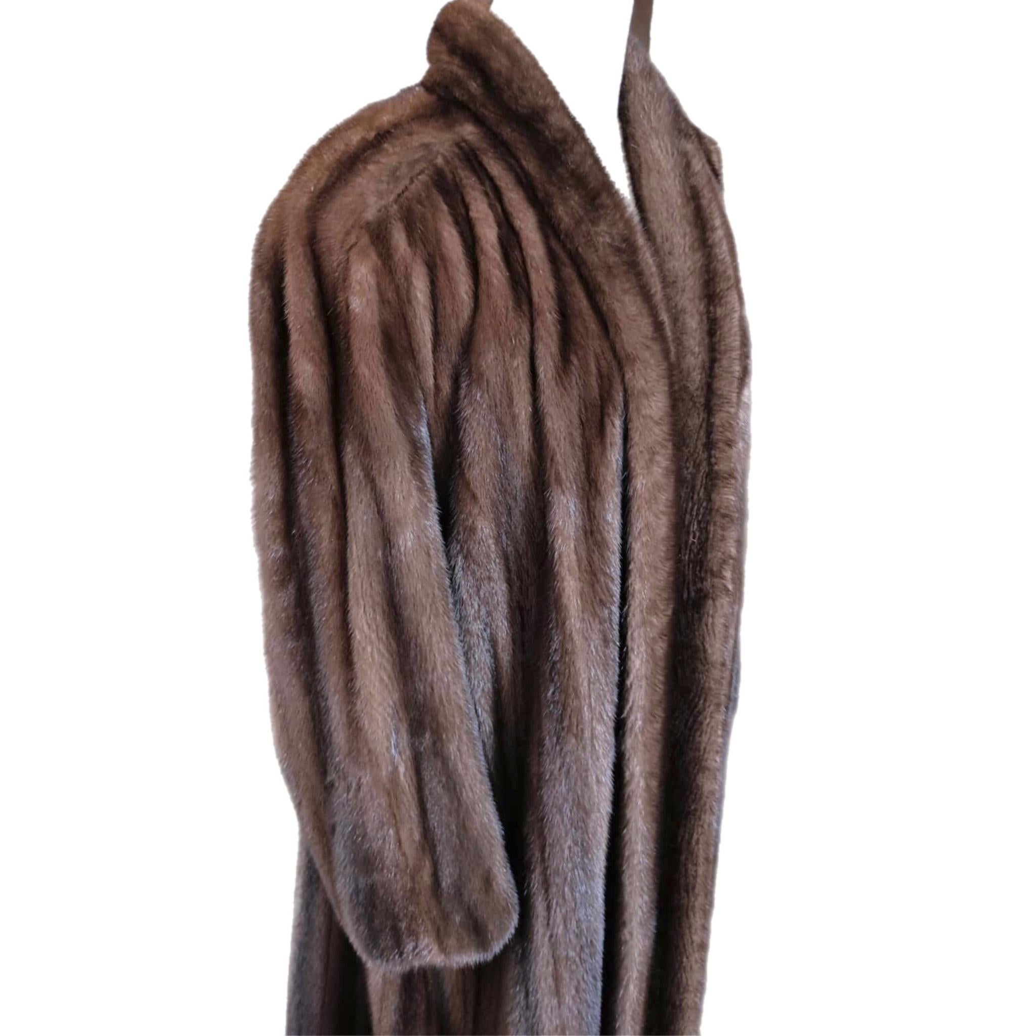Donna Christian Dior Demi Buff Mink Fur Swing Coat (Taglia 20 XL) in vendita