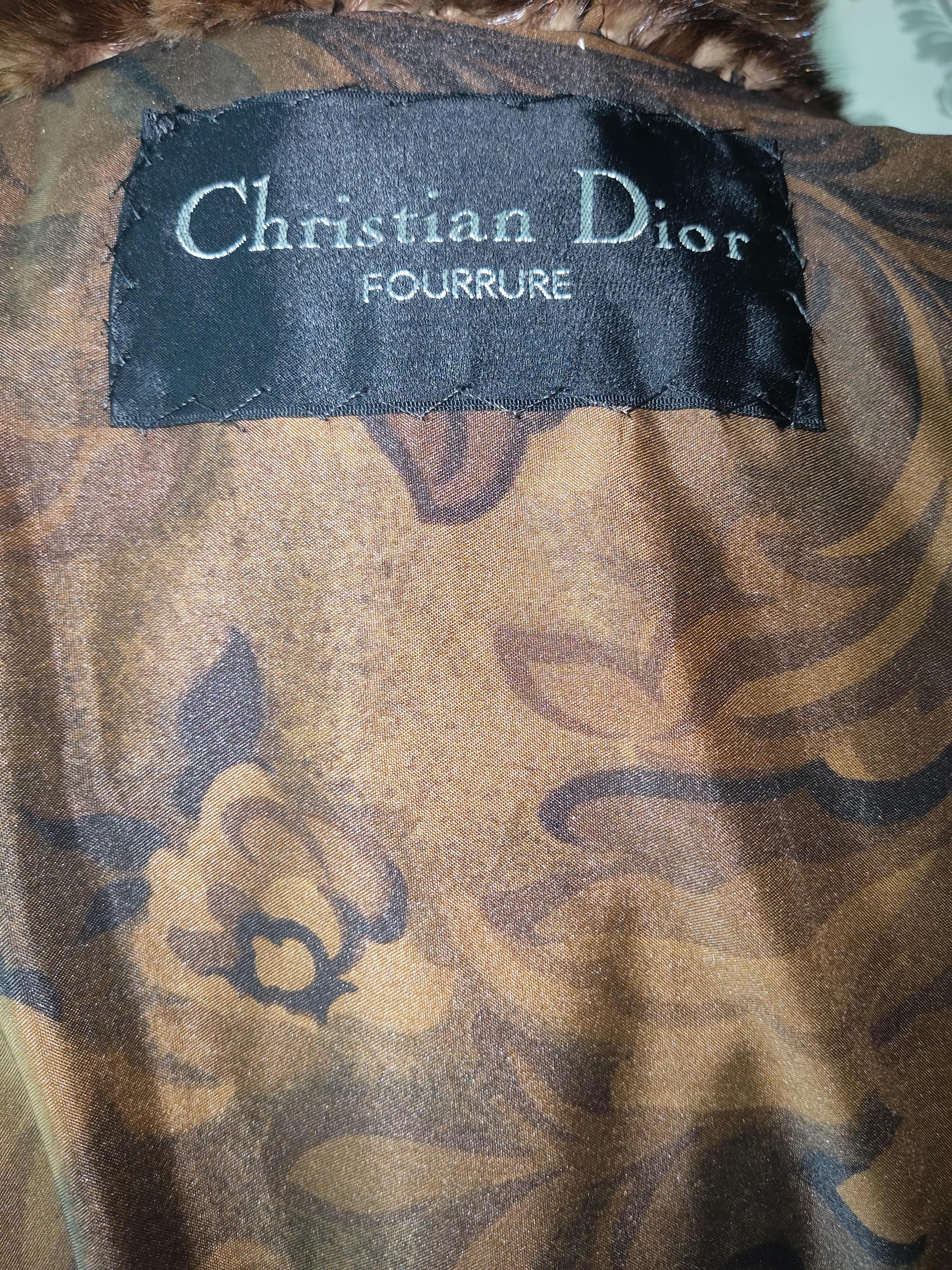 Brand New Christian Dior Demi Buff Mink Fur Swing Coat (Size 24 2XL)) For Sale 5