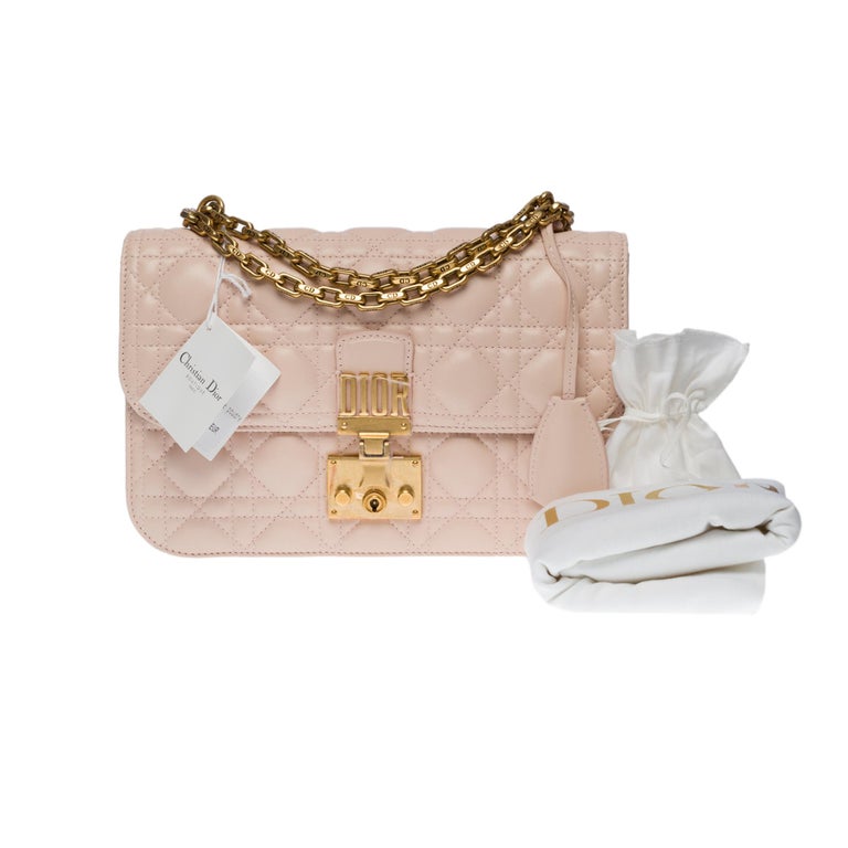 Brand New /Christian Dior Dioraddict Shoulder bag in Pink cannage leather,  GHW at 1stDibs